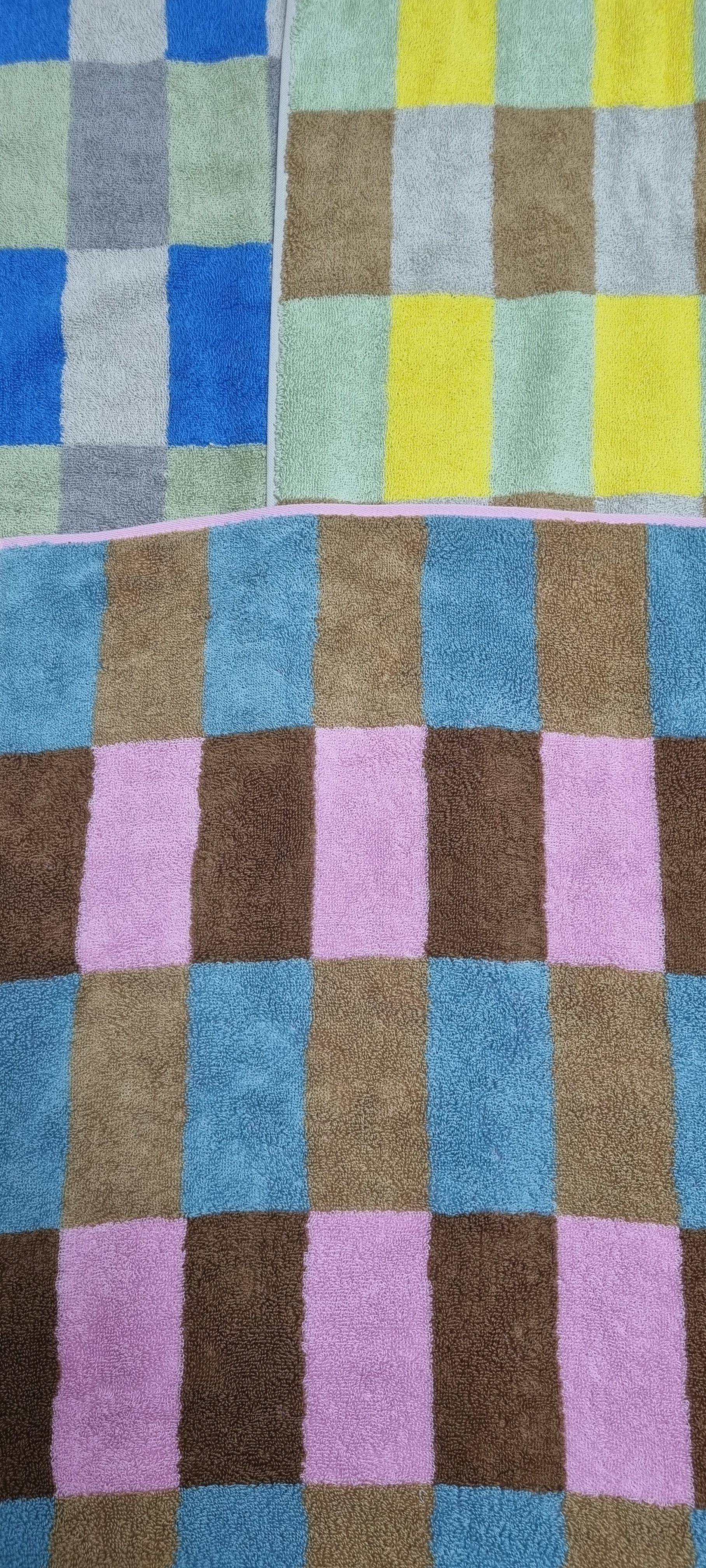 Warm Colorblock Check Hand Towel user photo