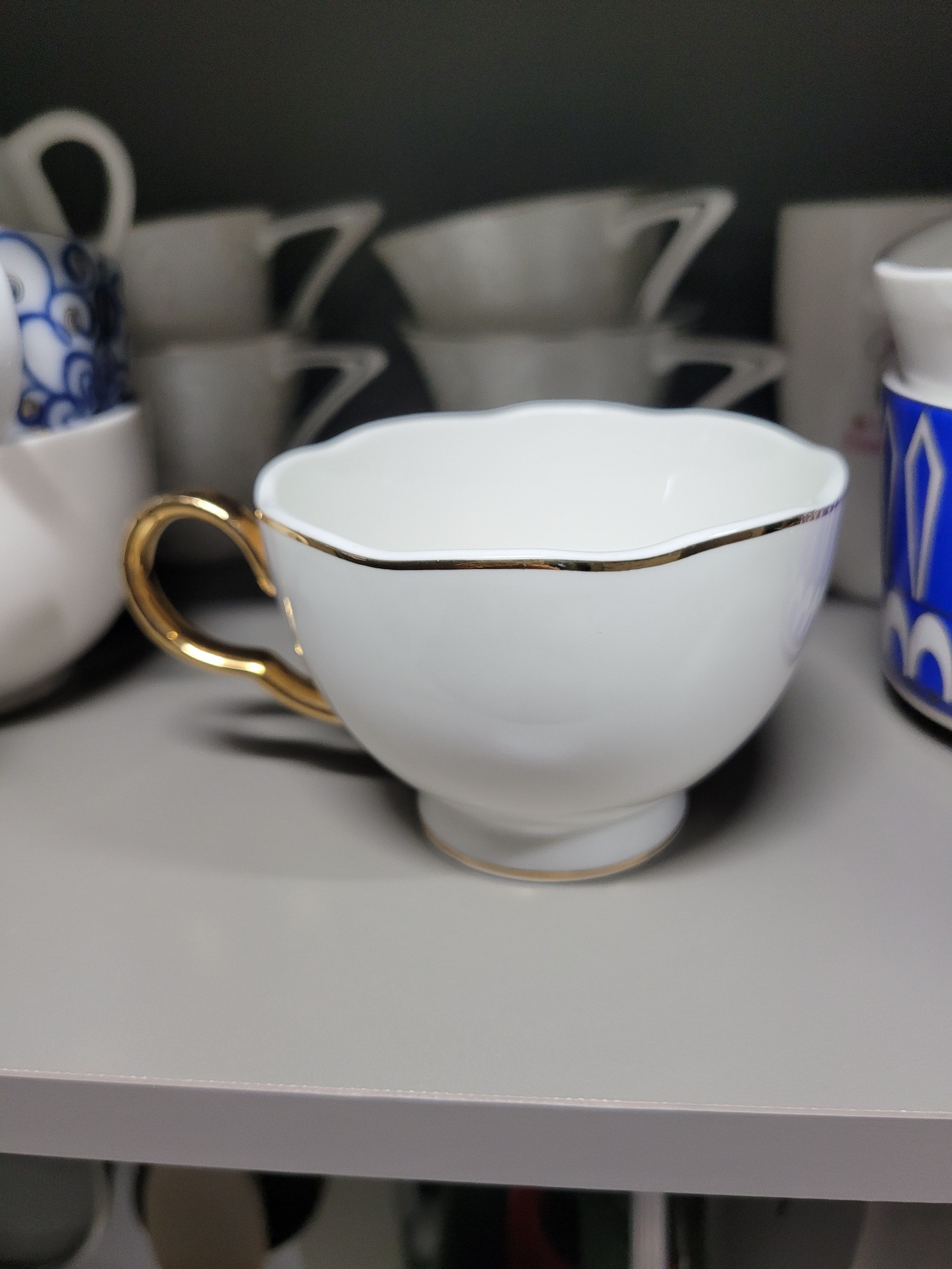 The Gold Lotus White Coffee Cup Set user photo