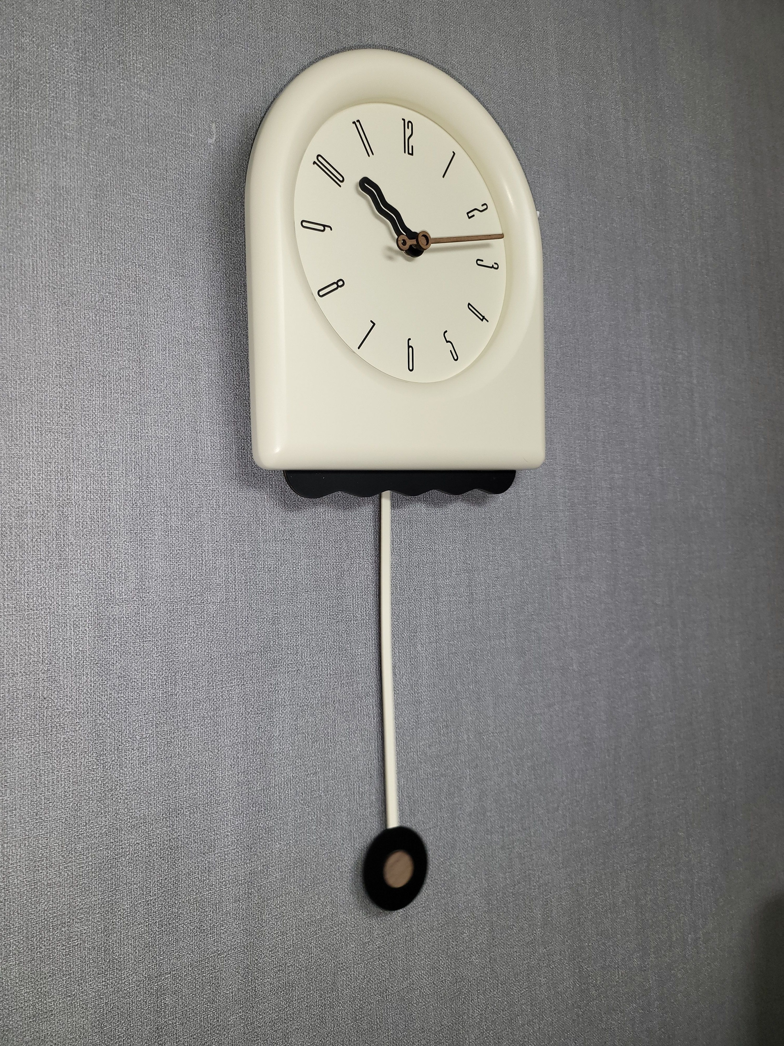 On My Mood Cream Pendulum Wall Clock user photo