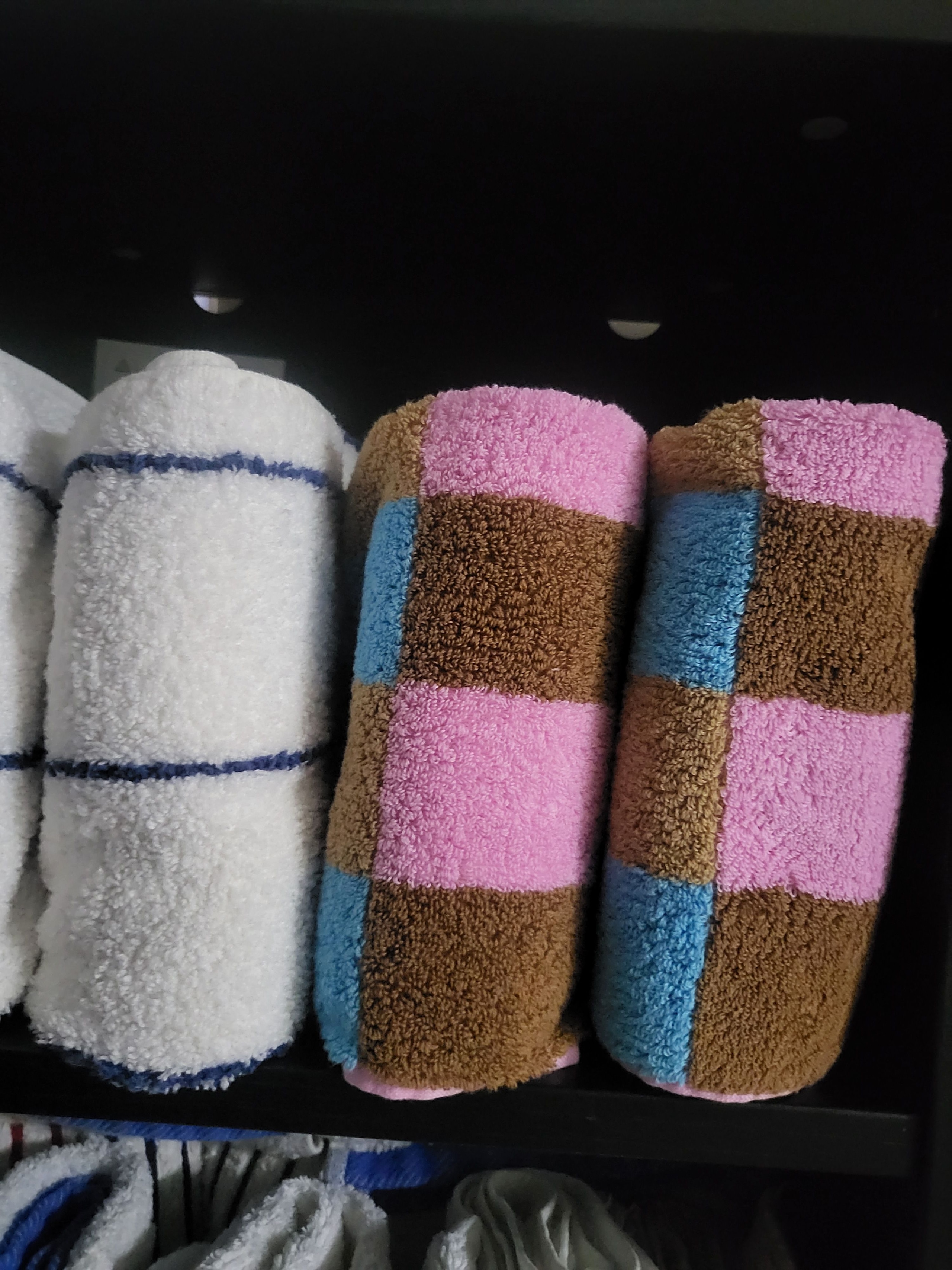 Warm Colorblock Check Hand Towel user photo