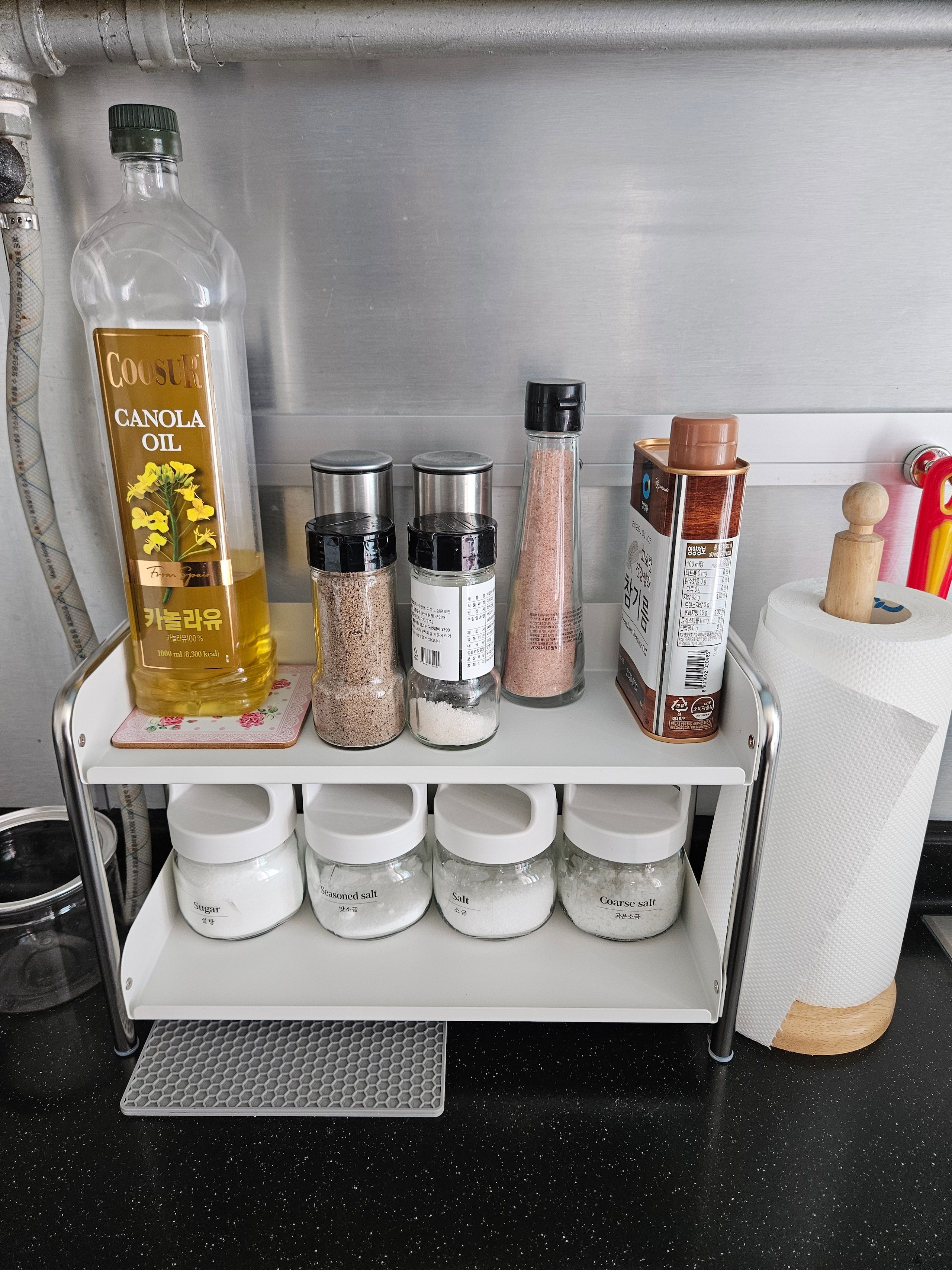 Elle Stainless Steel 2-Tier Kitchen Storage Rack user photo