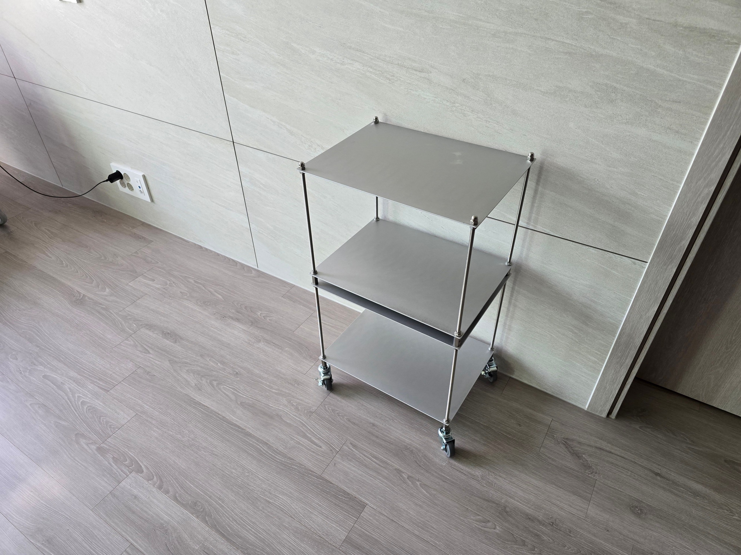 モジュールラック rhombus lab モジュールラック キャスター付き シルバー