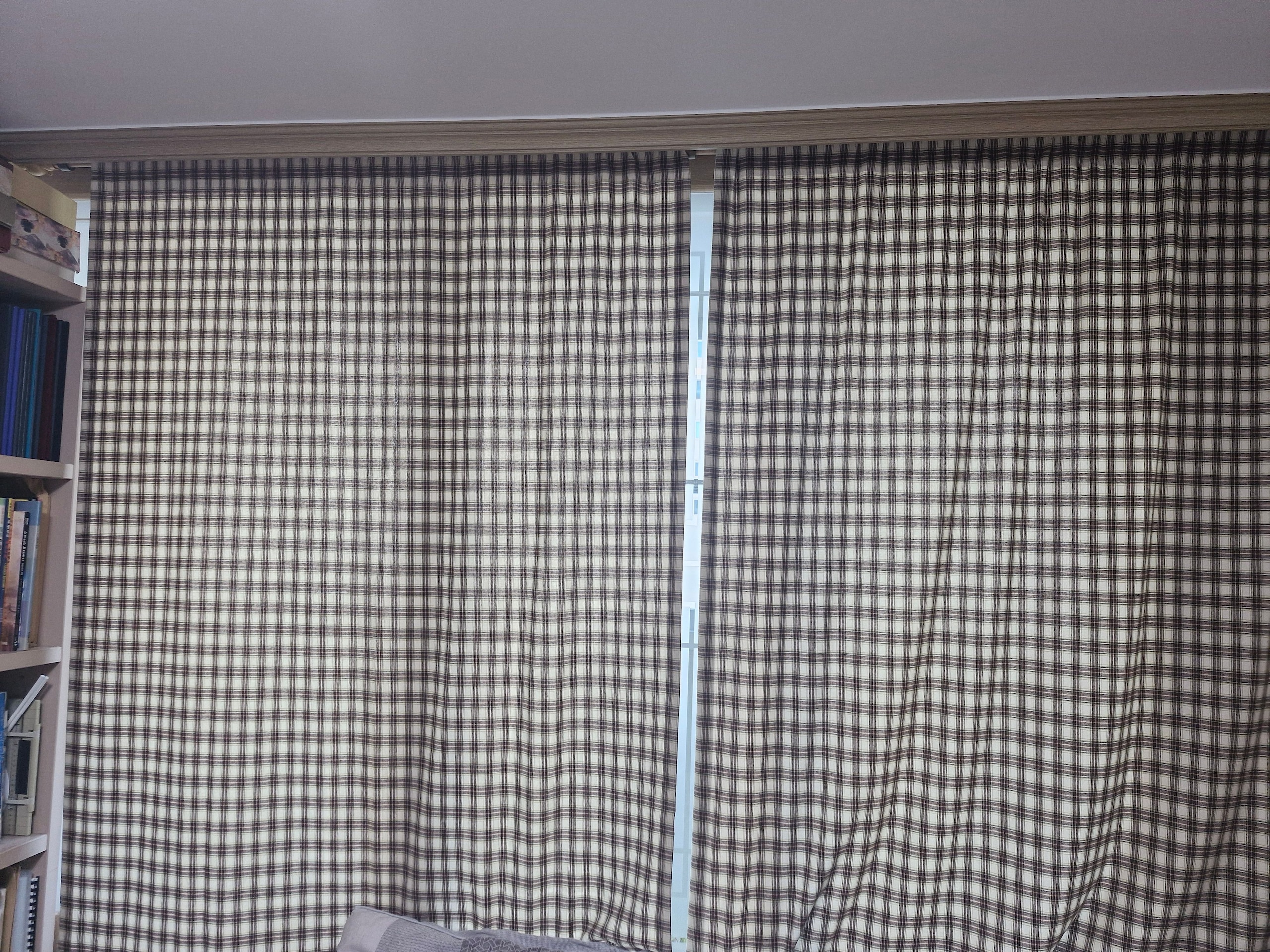 Cozy Brown Plaid Curtain user photo