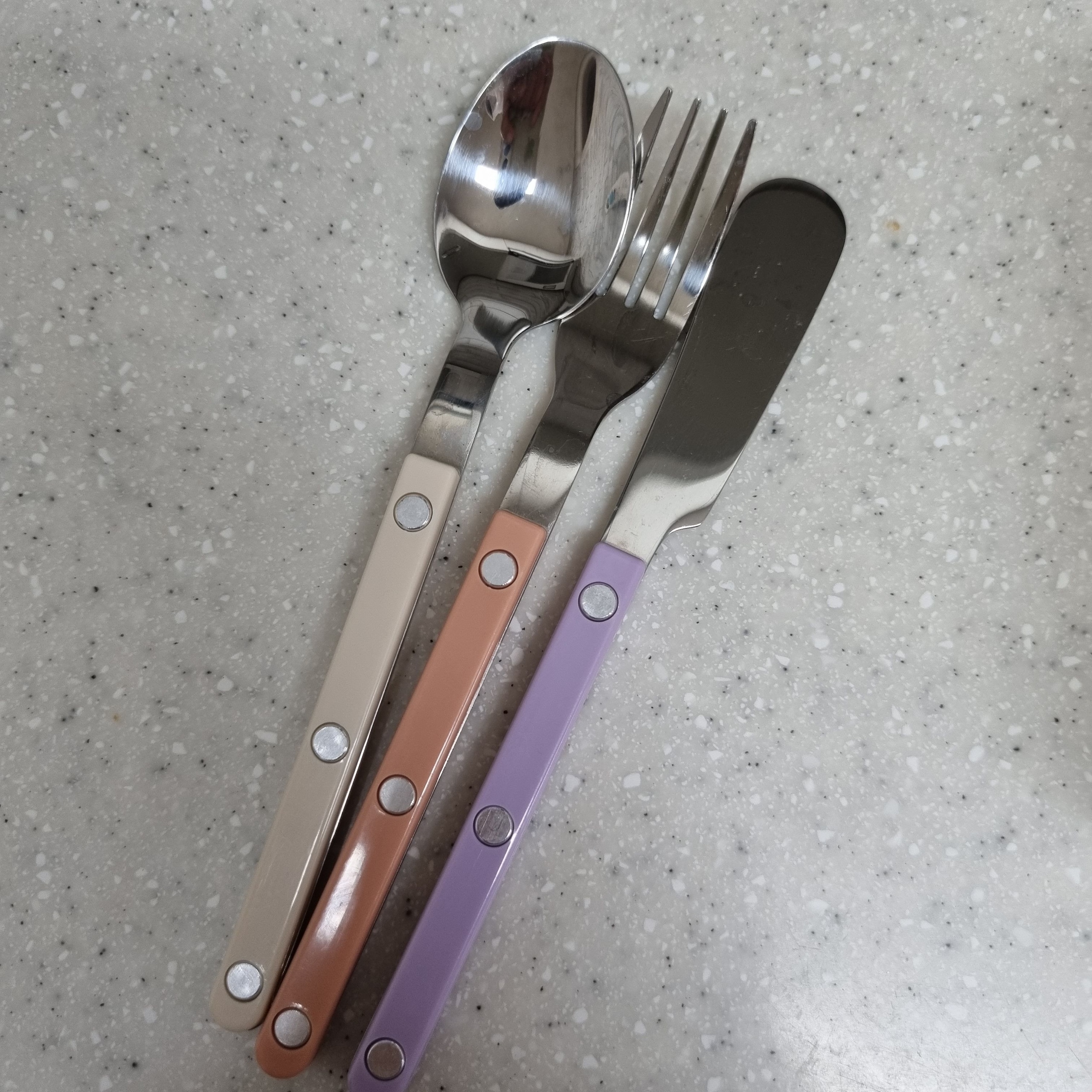 Pastel Dessert Cutlery Set – 3-Piece user photo