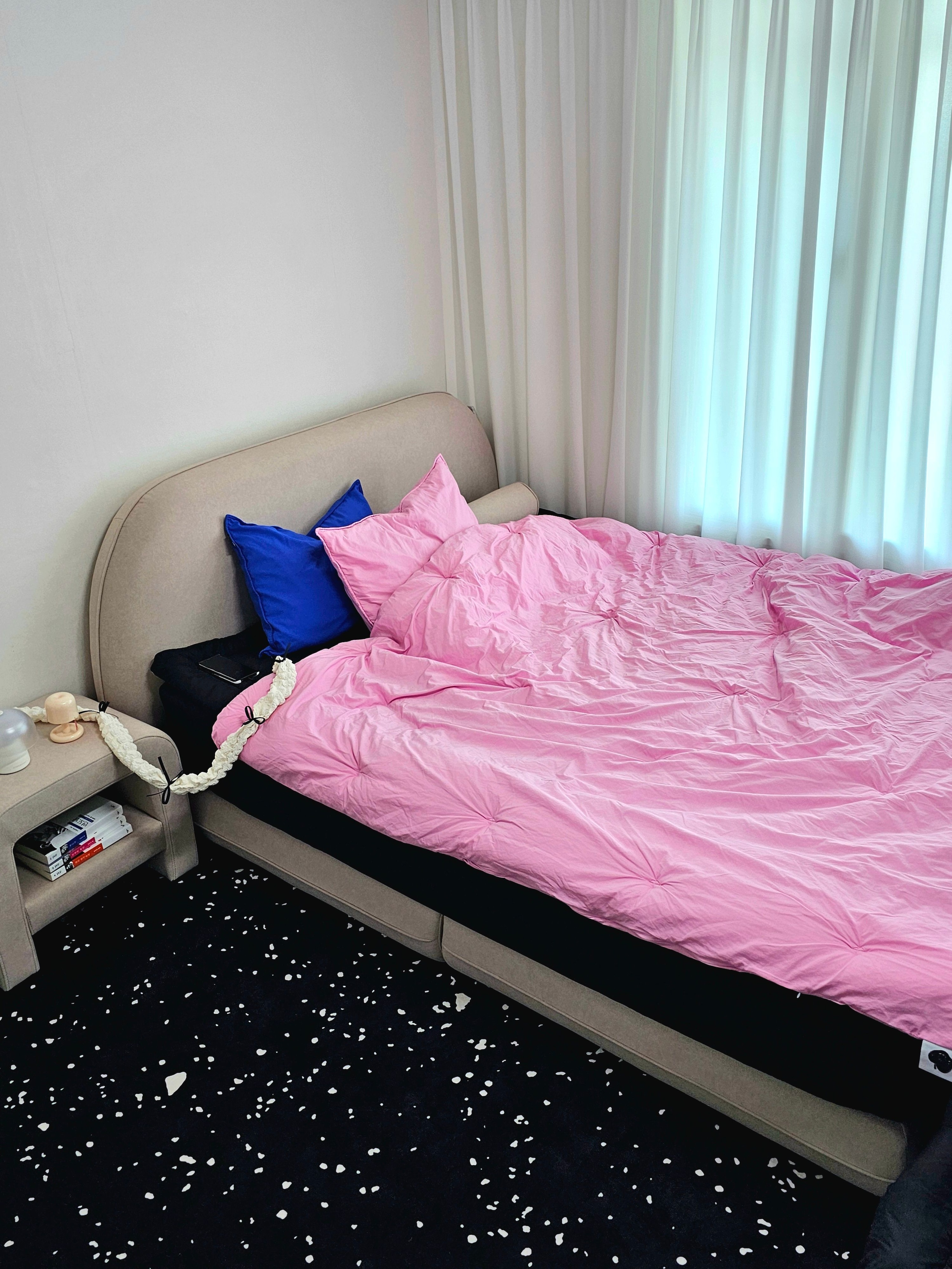 Black Terrazzo Microfiber Rug user photo