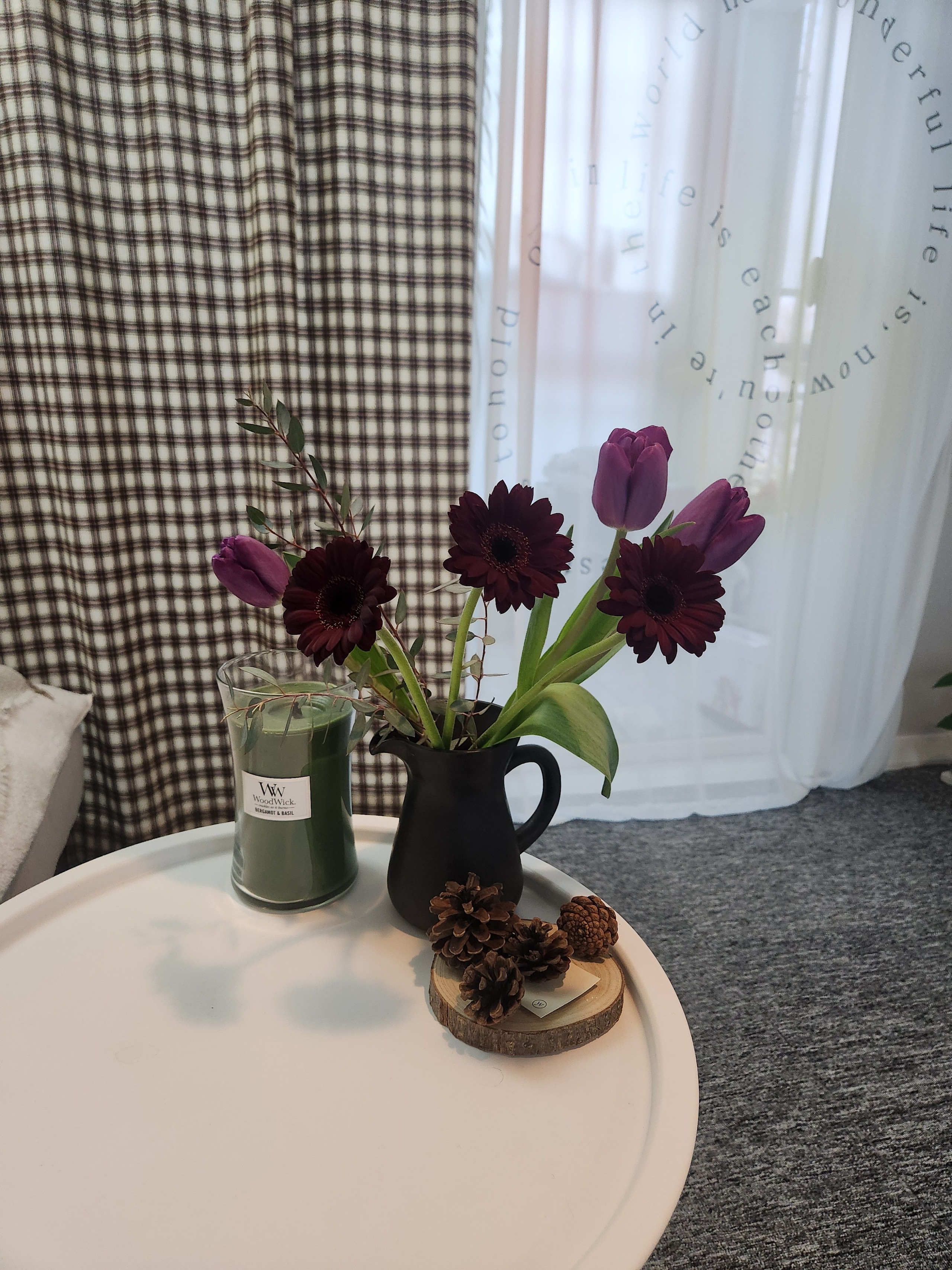 Cozy Brown Plaid Curtain user photo