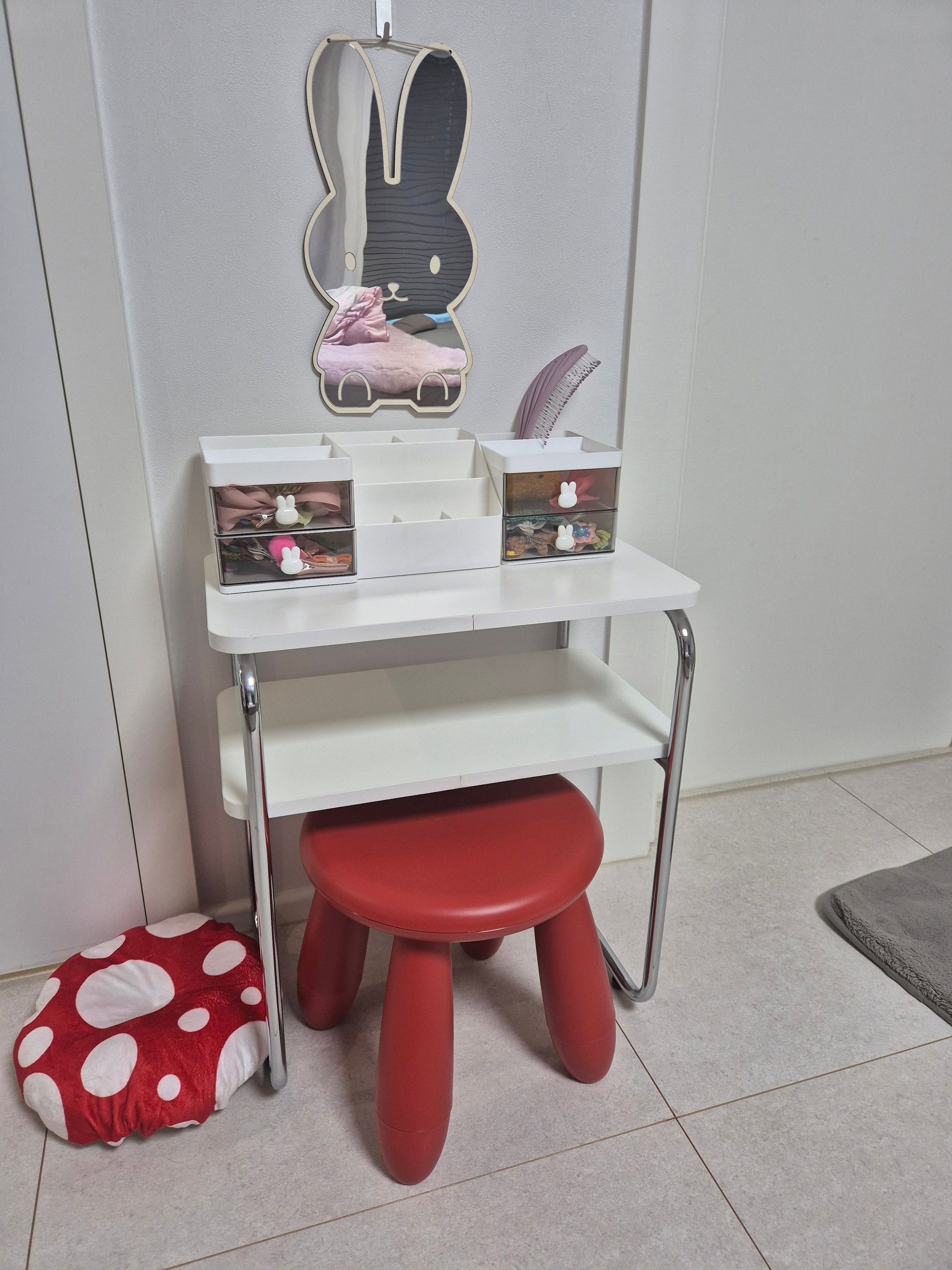 Mid-Century Wood & Chrome Side Table user photo
