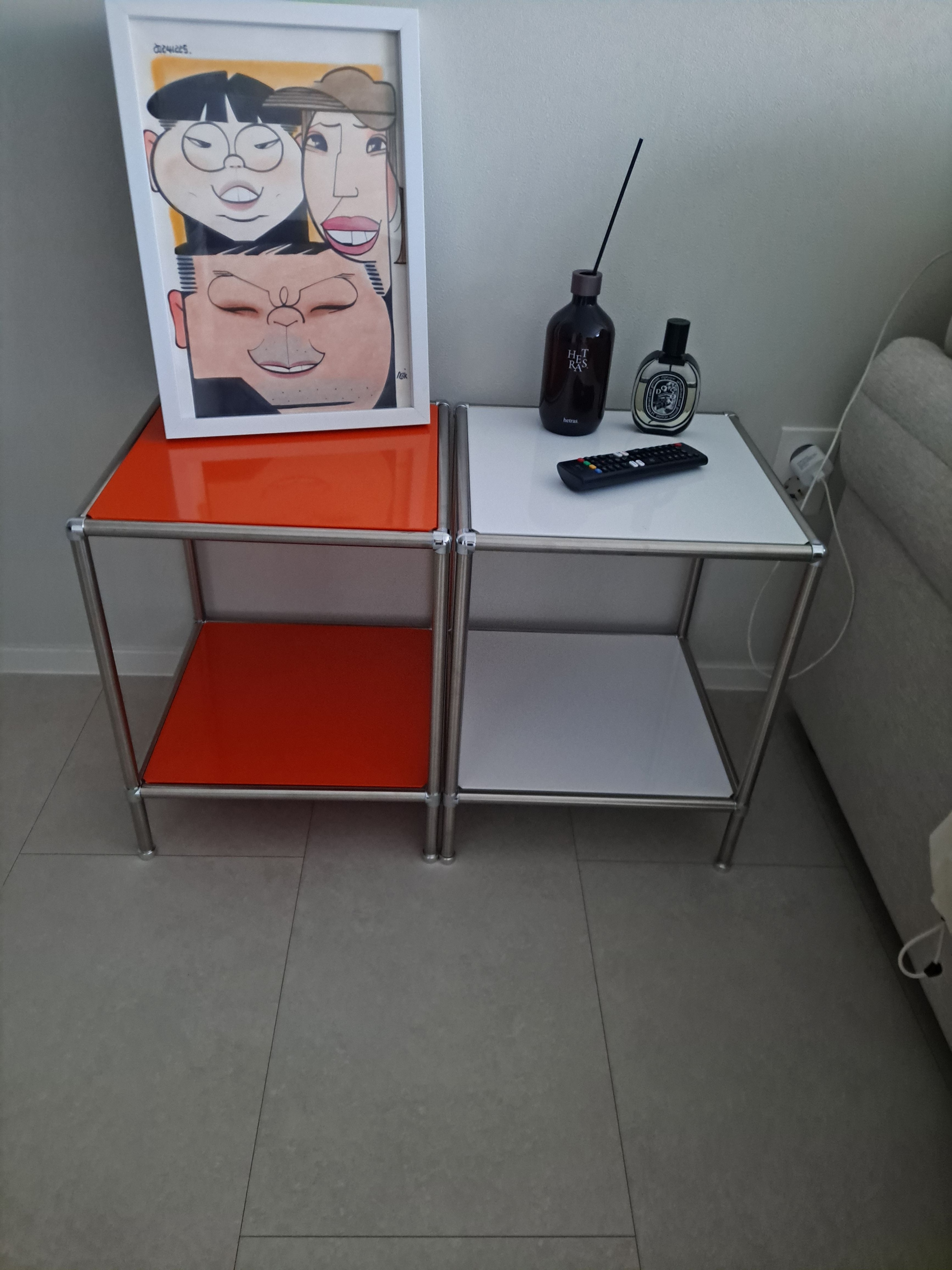 2 Tier Sqaure DIY Modular Storage Side Table user photo
