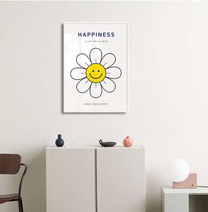 그림·사진 > 행복한 일러스트 스마일 그림 인테리어 포스터 액자 / 16 Happiness | 오늘의집 쇼핑 행복한 일러스트 스마일 그림... 