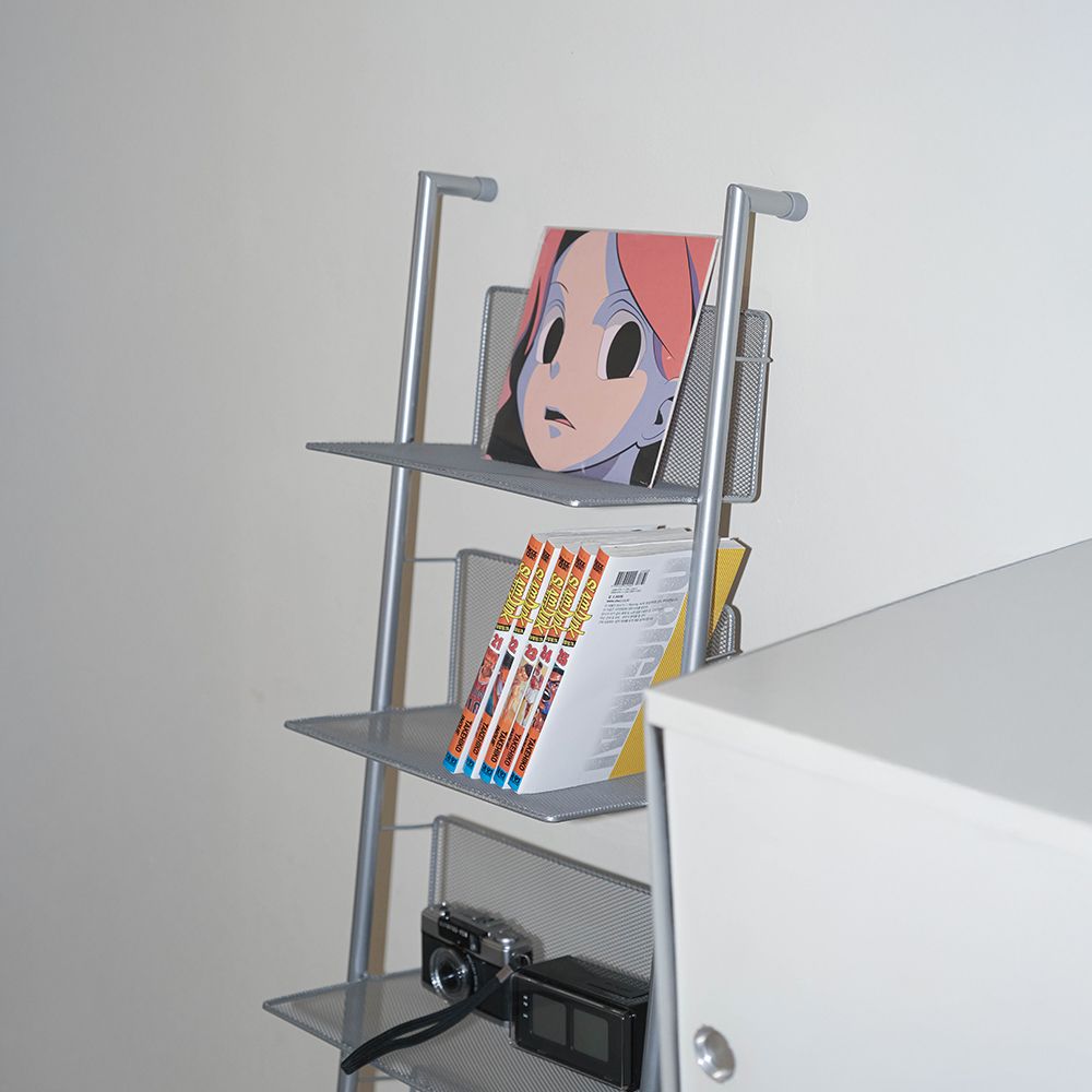 BANACO 6段 CD マガジンラック スチール シルバー スチール 幅 34cm