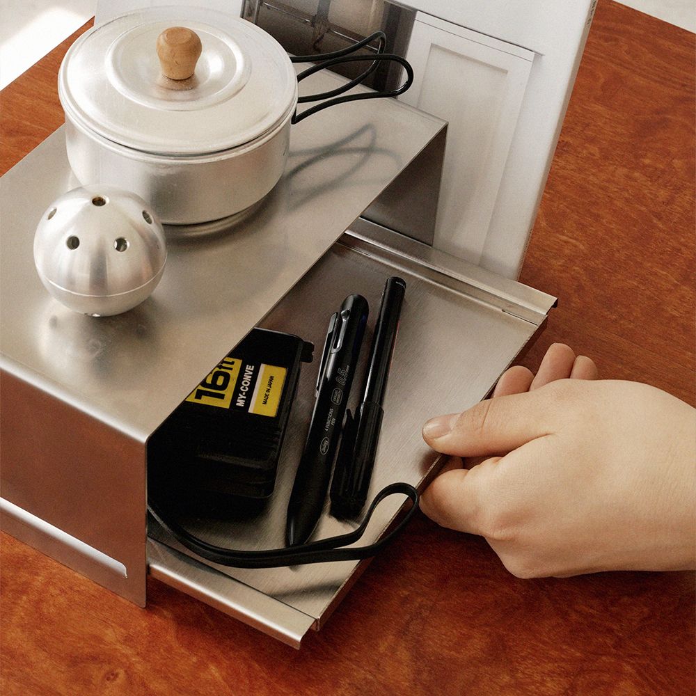 rhombus lab ステンレス デスクオーガナイザー シルバー| Ohouse(オー