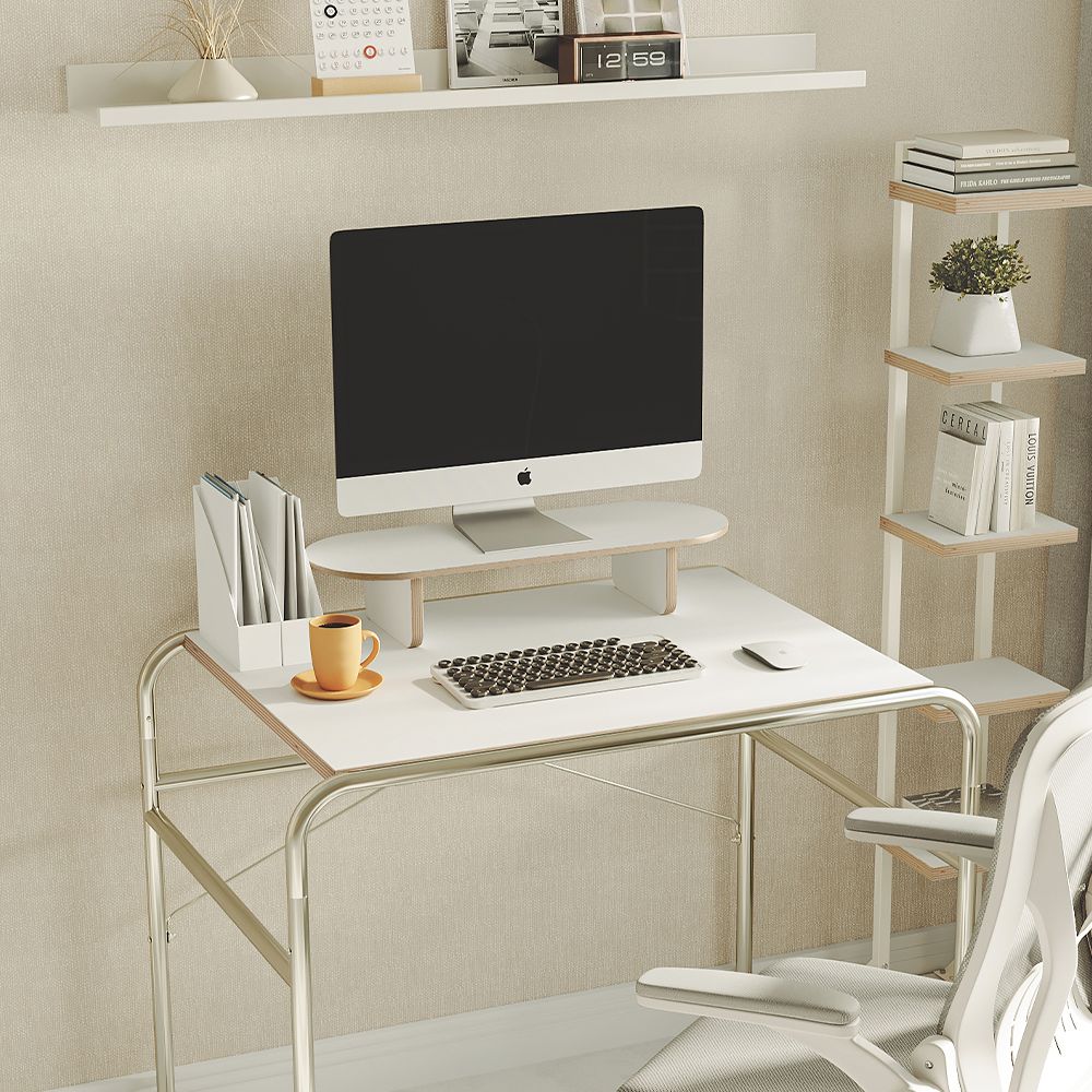 SOFSYS POINT デスク［2サイズ］ ホワイト 加工木材 幅 133cm 幅 93cm