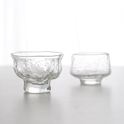 물결 유리 찻잔 다기 다도 입문 티 잔