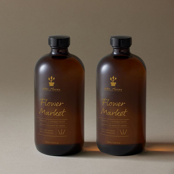 플라워마켓 퍼퓸 디퓨저 대용량 리필 500ml 1+1