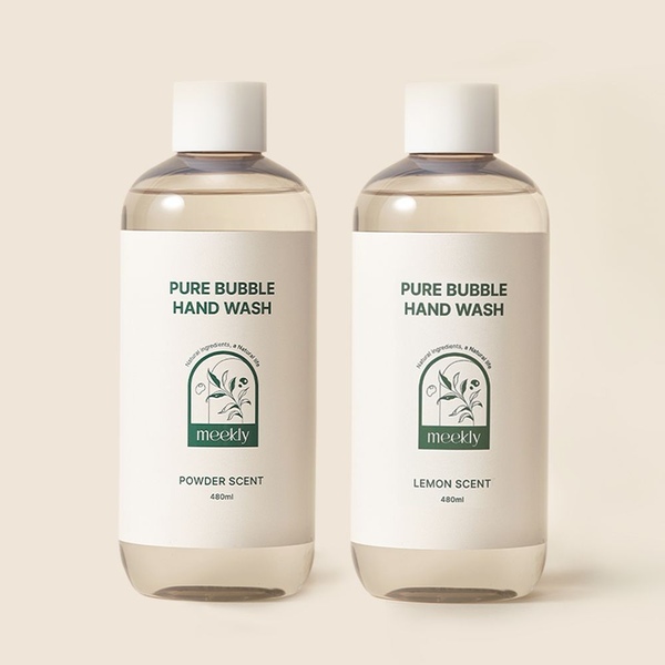 퓨어 버블 핸드워시 480ml x 2개 손세정제 리필