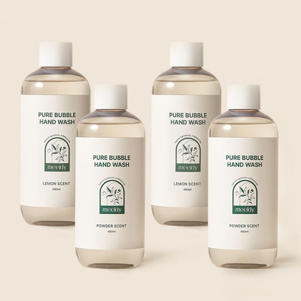 퓨어 버블 핸드워시 480ml x 4개 손세정제 리필