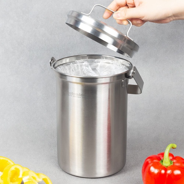 304스테인리스 음식물 쓰레기통 3L