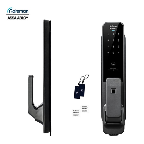 전국설치 GP-900D 지문인식 후크 1초잠김 푸시풀도어락 카드키 번호키 (설치비포함)