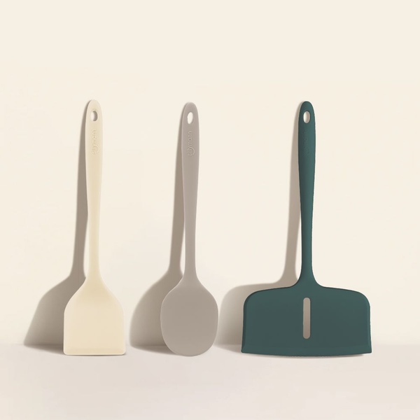 [브랜드세일] 하모니 일체형 실리콘 조리도구 3종세트 (3color)