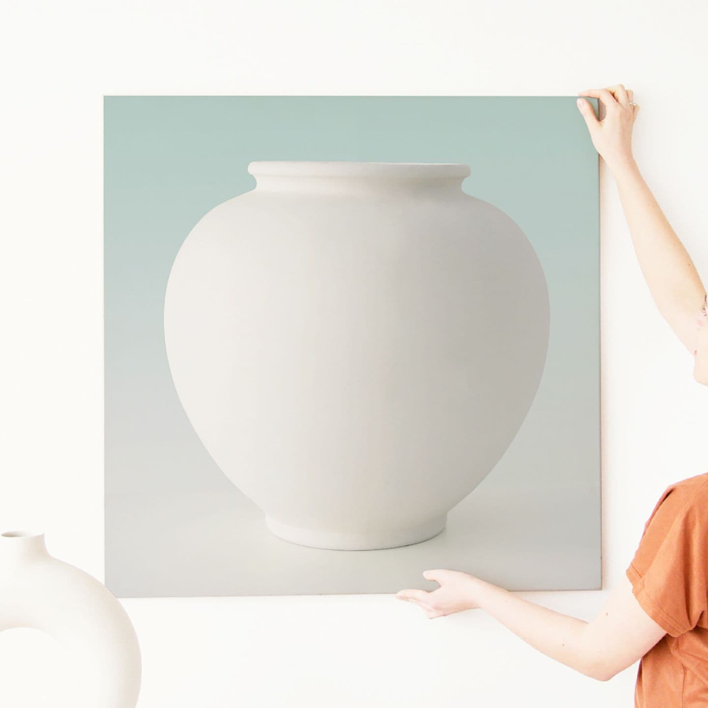 다복 행복 달항아리 그림 액자 꽃을담다,너를닮다 / 02.달항아리_블루 가격 비교 세잔느화실 다복 행복 달항아리 그림 액자 꽃을담다,너를닮다 / 02.달항아리_블루