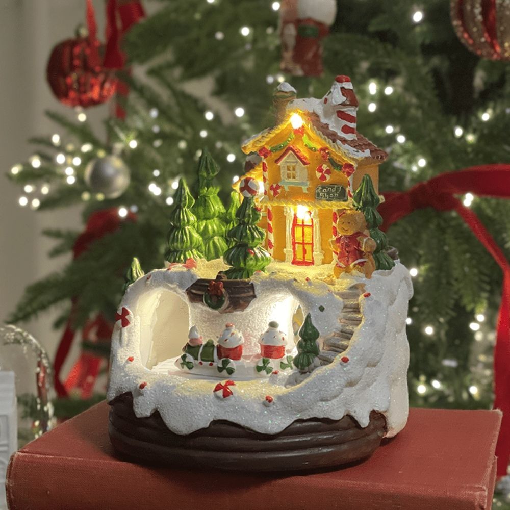 LENA ENERGY LED クリスマスオブジェ 動く電車 オルゴール［3種