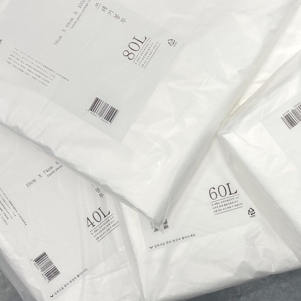 짱짱클린 벌크 쓰레기봉투 100매+100매(20L~100L)