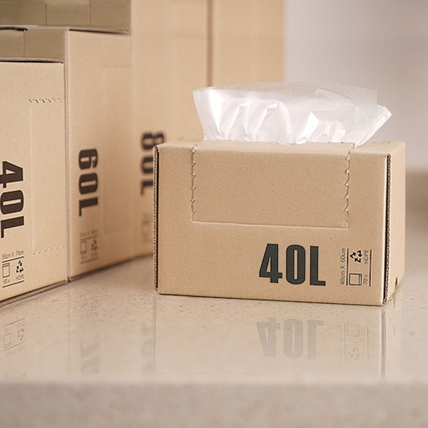 뽑아쓰는 재활용 분리수거 비닐봉투 짱짱클린롤 40L 60매+60매