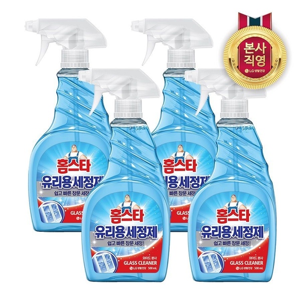 홈스타 유리용 세정스프레이 500ML*4개