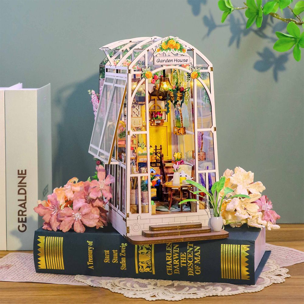 DIY 북엔드 책꽂이 미니어처 가든하우스 가격 비교 청년토이 DIY 북엔드 책꽂이 미니어처 가든하우스