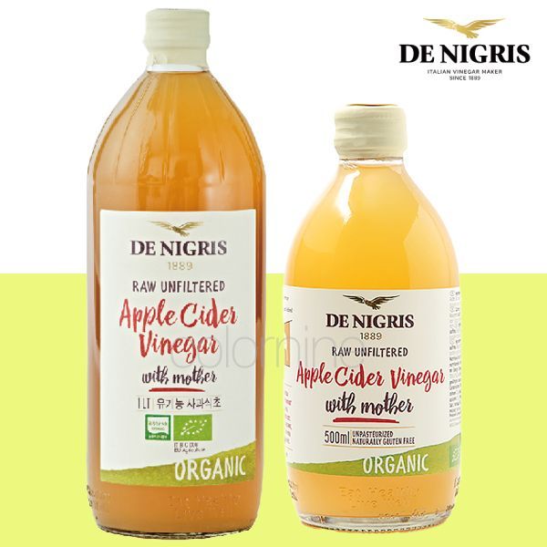 드니그리스 유기농 사과식초 500ml 1000ml 애사비 애플사이다비니거 초모 천연 발효