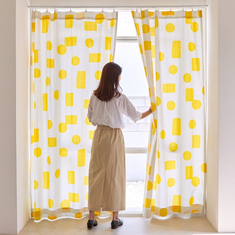웜그레이테일 콘 한 폭 커튼 (2size)