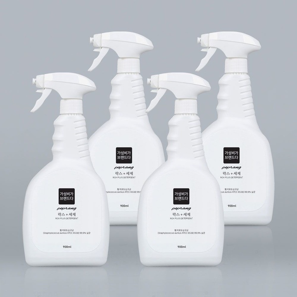 뿌리는 락스플러스 세제 플라워향 900ml x 4개