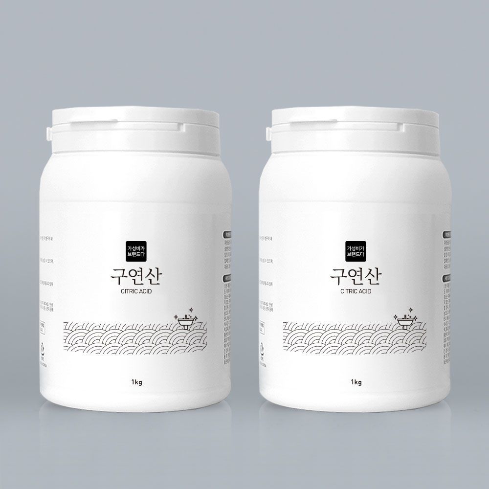 오늘의집 구연산 천연세제 1kg x 2개(용기)