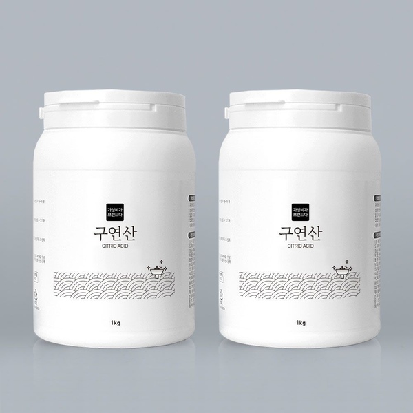 구연산 천연세제 1kg x 2개(용기)