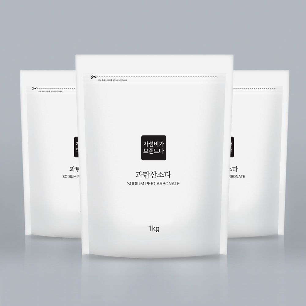오늘의집 과탄산소다 천연세제 1KG x 3개(지퍼백)