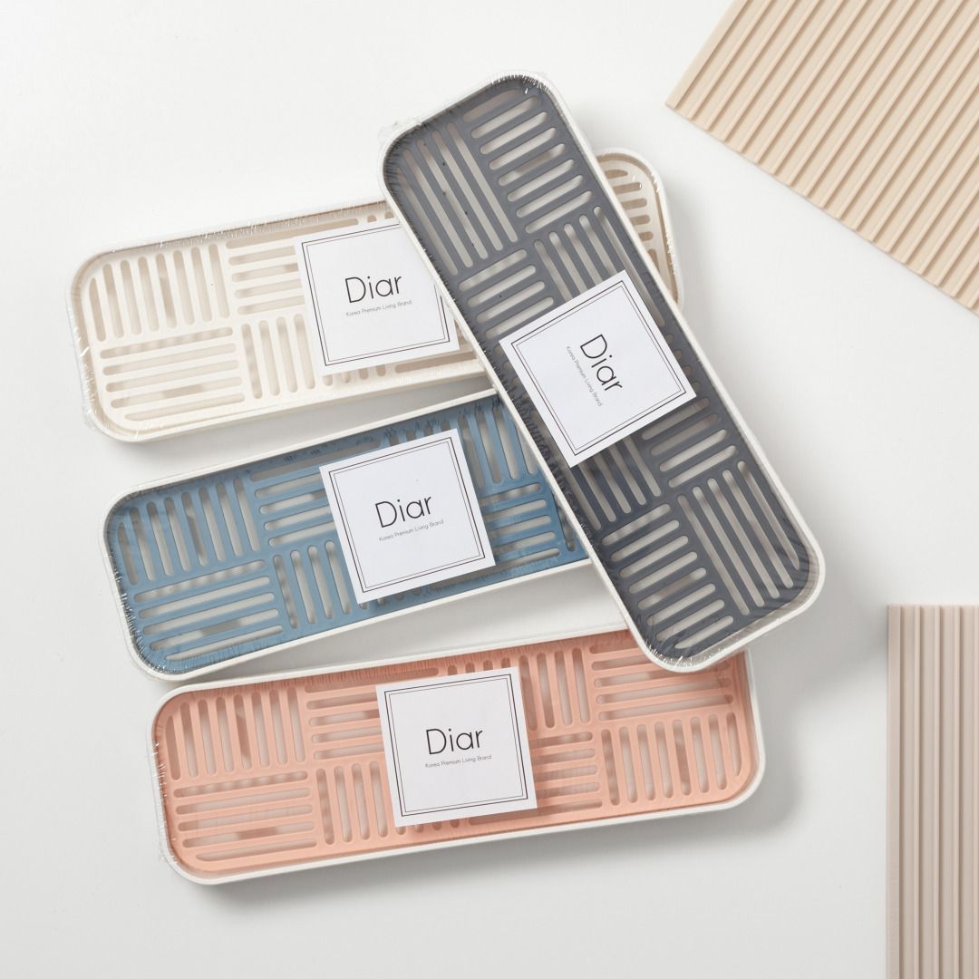 디아르 주방 싱크대 미니 컵 건조대 물빠짐 식기 건조 트레이 2세대 2Sizes