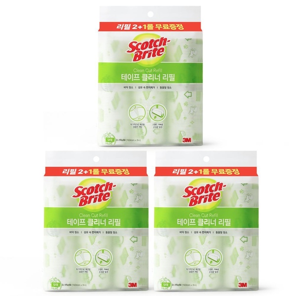 3M 돌돌이 테이프 클리너 대형 리필 9개