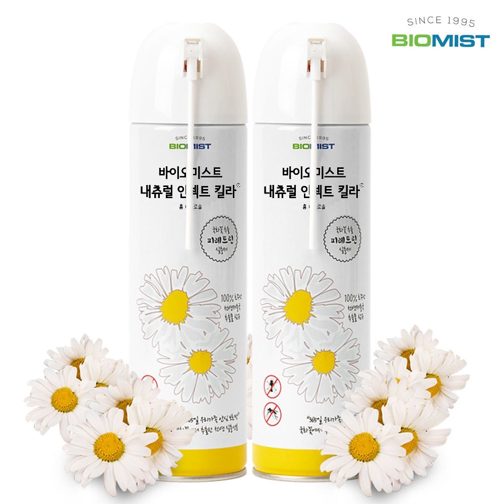 바이오미스트 가정용 국화꽃 살충제 내츄럴인섹트킬라 - 스탠다드X2 (500ml)