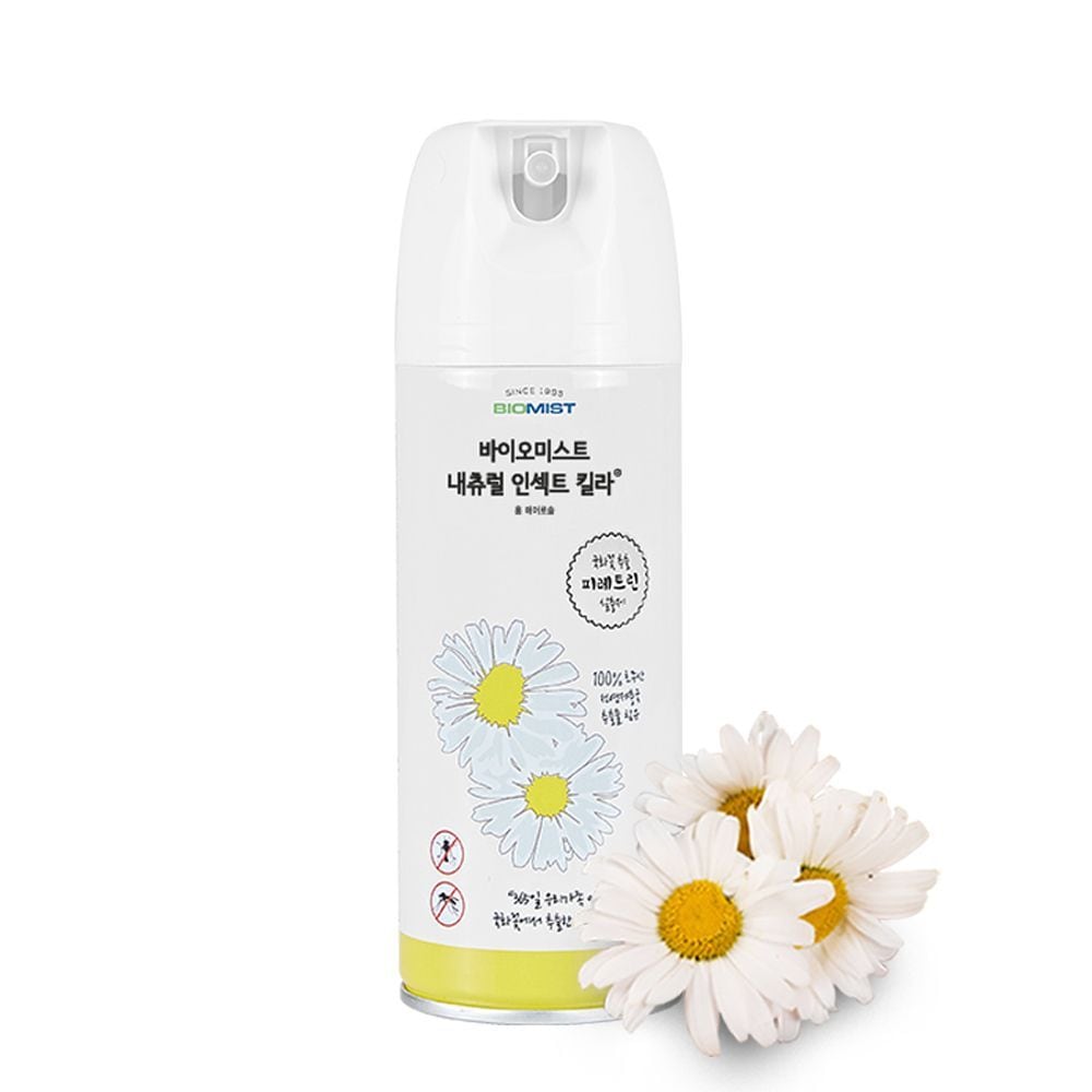 바이오미스트 살충제 모기 먼지다듬이 좀벌레 초파리 퇴치 제거제 300ml 무향