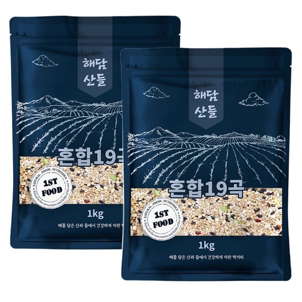 국산 혼합19곡 2kg (1kg*2봉) l 잡곡 혼합곡