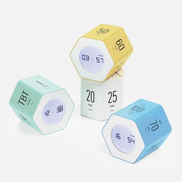 멀티 육각 시계 타이머 카운트업 공부 요리 쿠킹 큐브타이머 주방