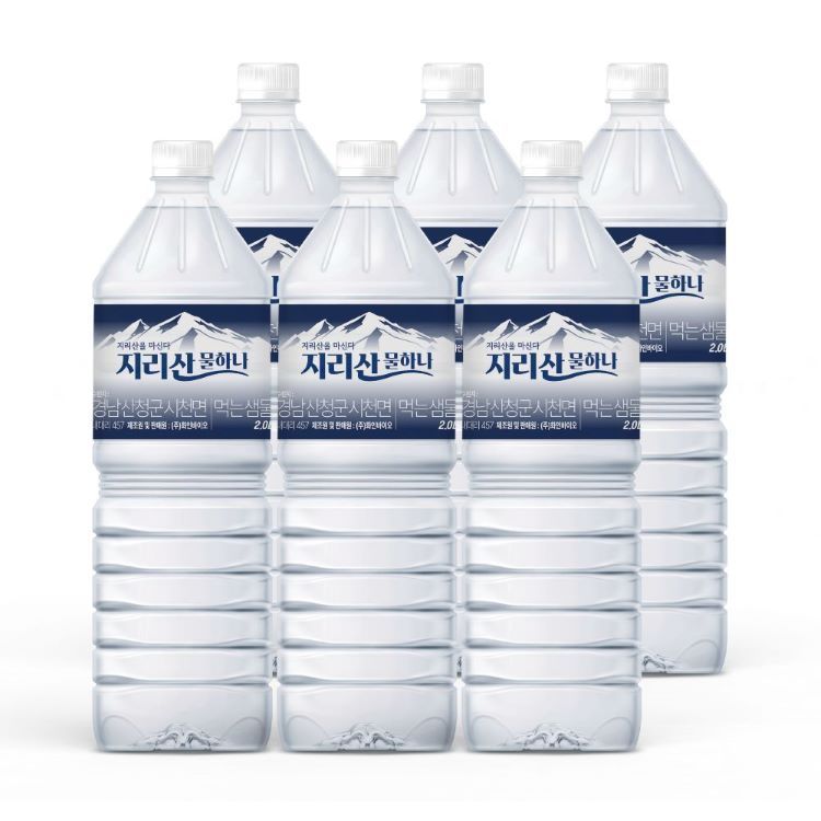 생수 지리산 물하나 2L 가격 비교 화인바이오 생수 지리산 물하나 2L