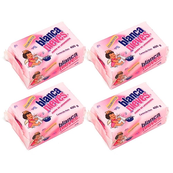 블랑카비누 400g (4개) 멕시코 라코로나 세탁비누 빨래비누 (0805)