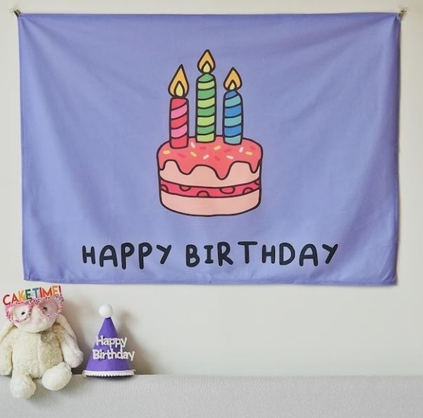 생일파티용품 생일상 이벤트 포스터 현수막 소품 홈파티 용품 세트