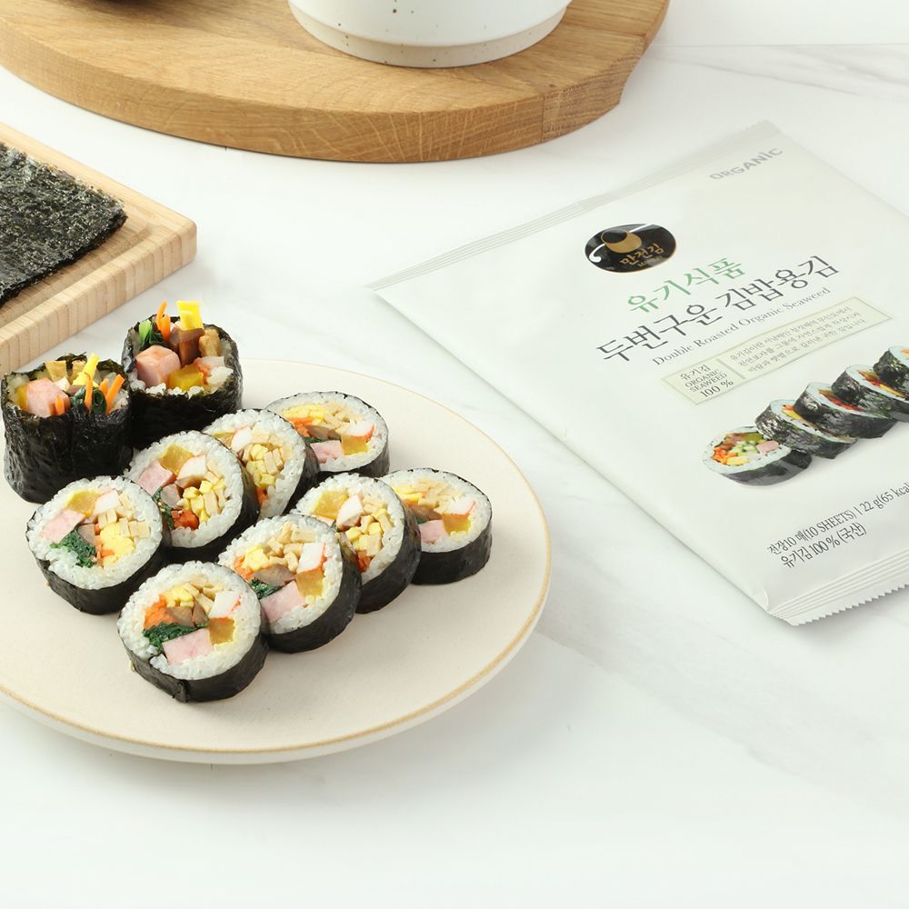 오늘의집 만전김 유기식품 두번구운 김밥용김 10매 22g*5봉