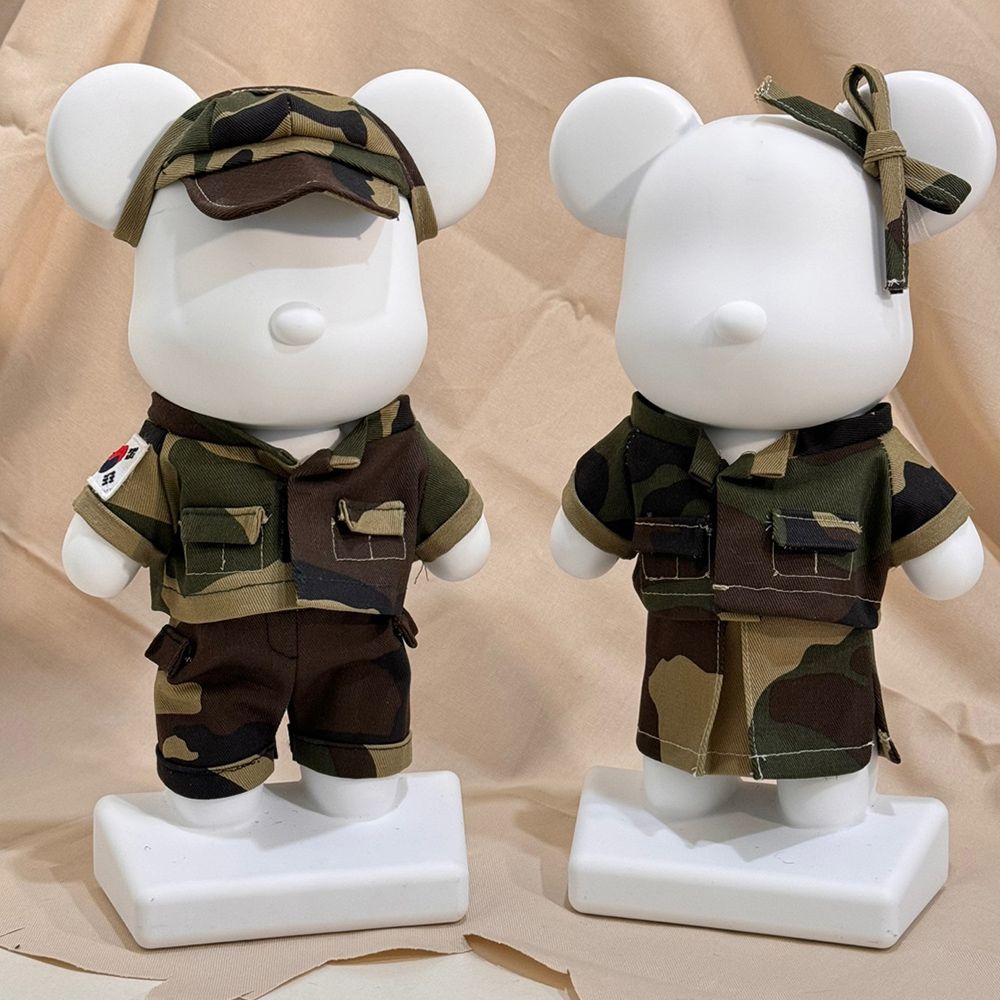 뉴베너 토이베어 인테리어 대형 28cm 군인 패션 석고방향제 남&여 세트