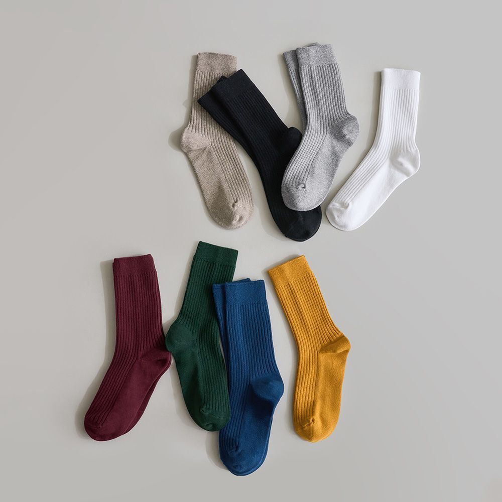 오늘의집 보웰 매일 톡톡한 워싱 디자인 양말 (여성용/남성용) 8colors