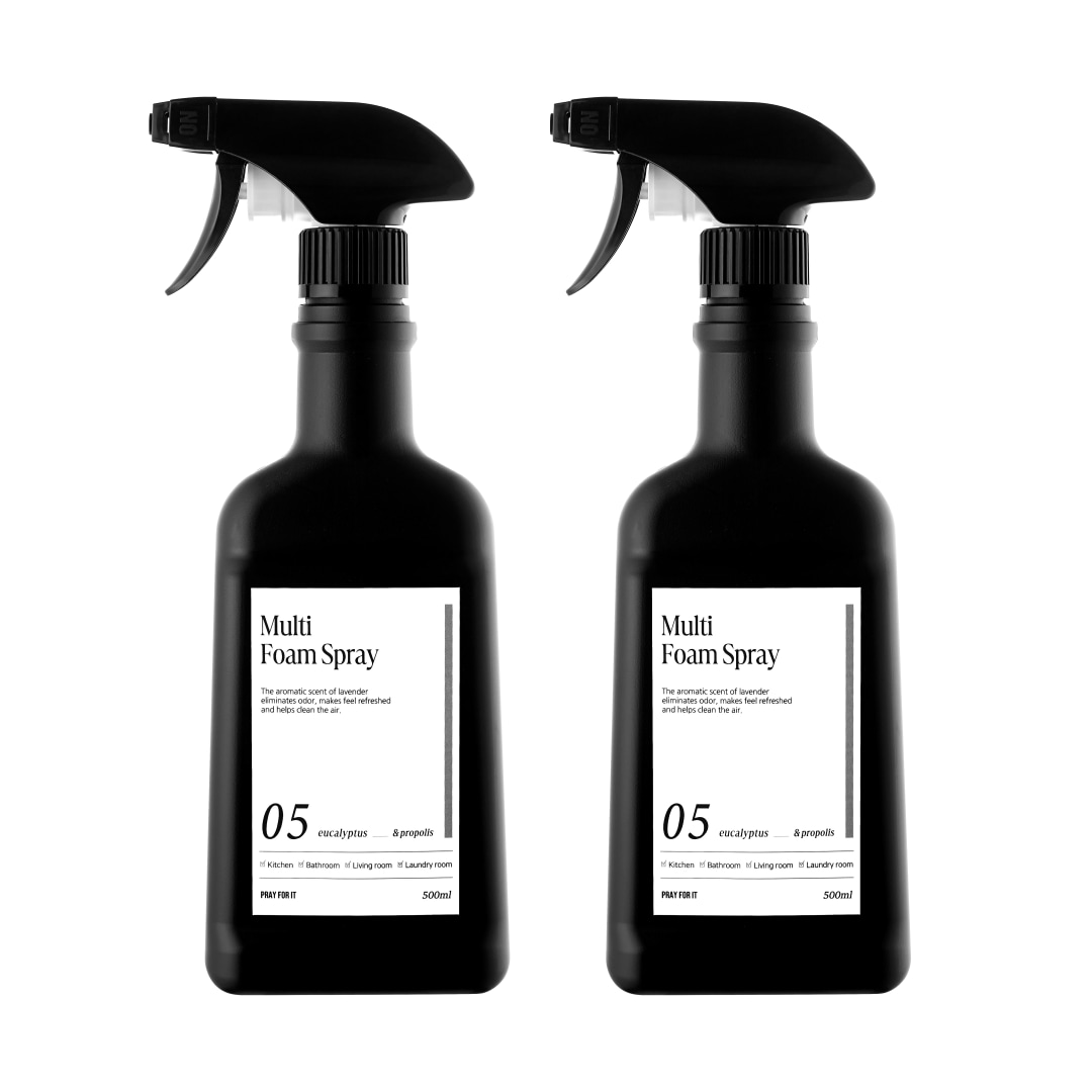 오늘의집 멀티 폼 다목적 클리너 세정제 세제 주방 렌지 후드 기름 찌든 때 제거 500ml, 2개