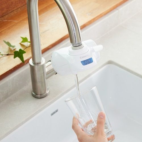 디지털 직수형 주방 싱크대 수도꼭지 수전연결 무전원 미니정수기 코브라형 1년 세트