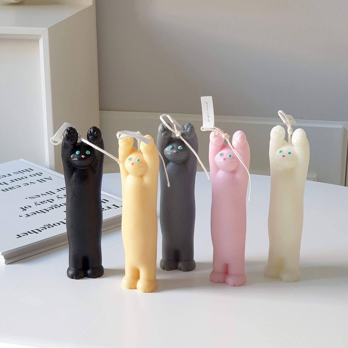 오늘의집 주우욱 액체 고양이 캔들 오브제 (5colors)